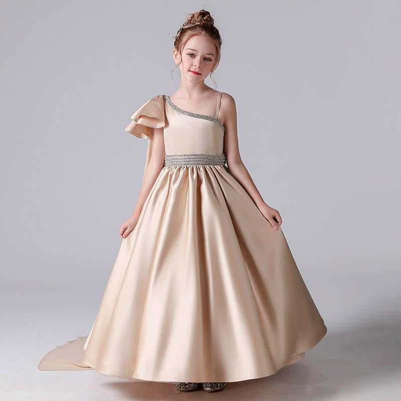 French Elegance Tulle-Layered Crystal Princess Gown