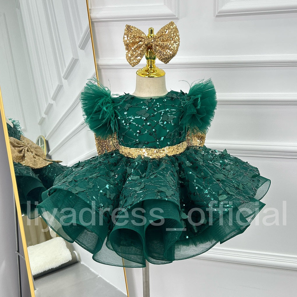 New Christmas girls dresses, baby dresses, red, green baby dresses, ne   Liyadress